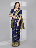 Ready to Wear Woven Banarasi Jacquard Pure Silk Saree