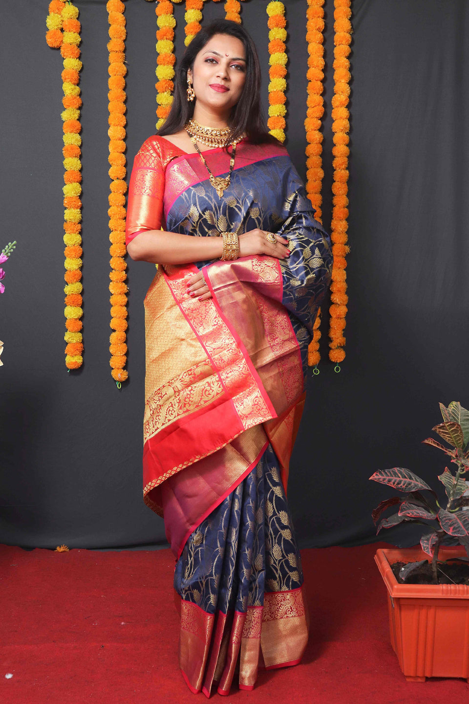 Kanjivaram Silk Rich Pallu Saree