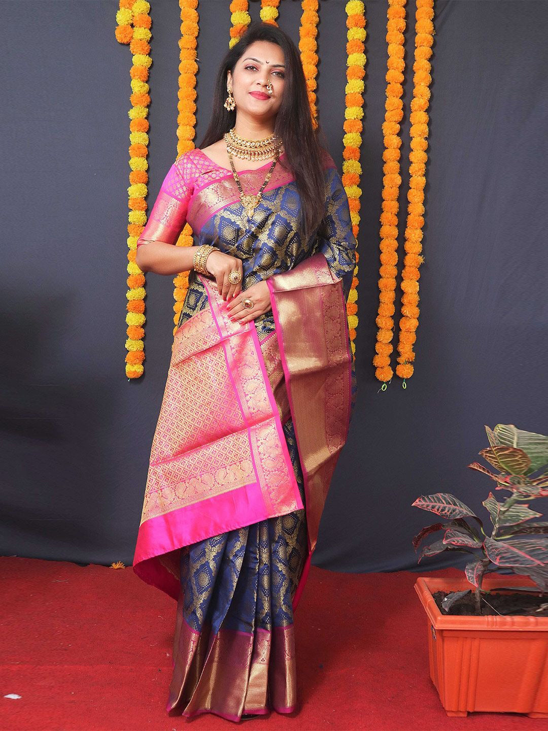 Kanjivaram Silk Rich Pallu Saree