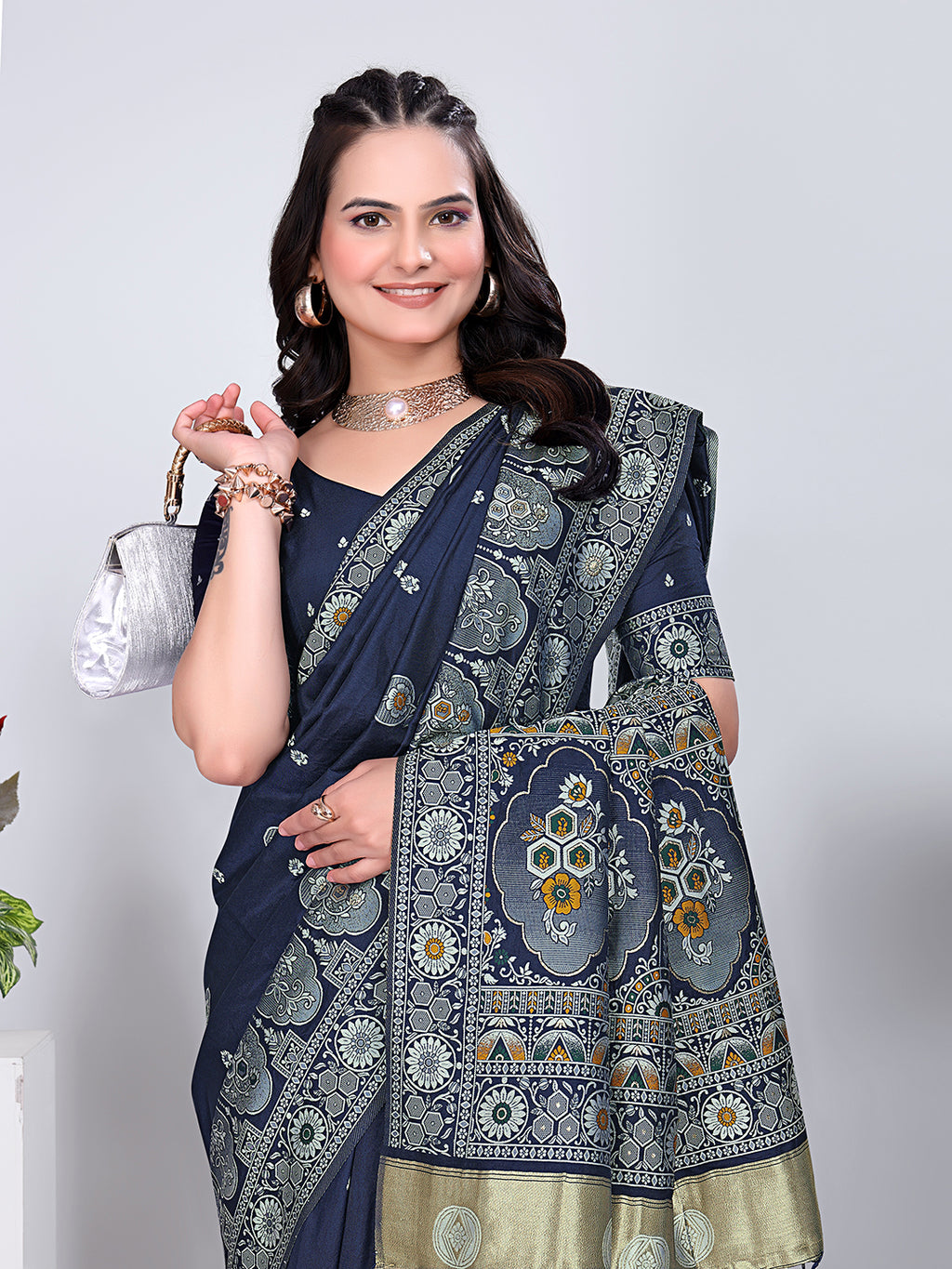 Patola Silk Saree with Traditional Pallu and Tassel Border