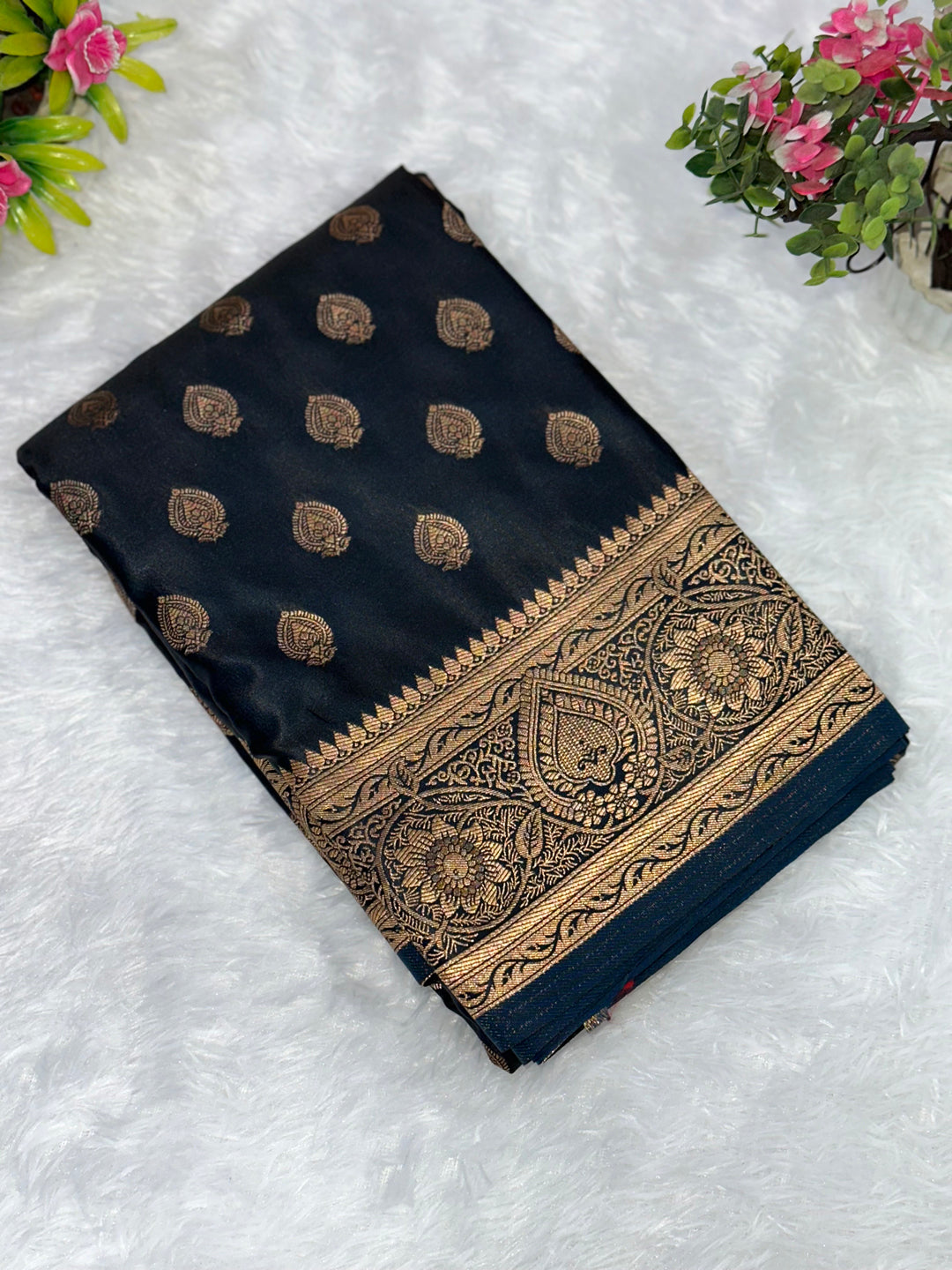 Satin Banarasi Silk Woven Saree