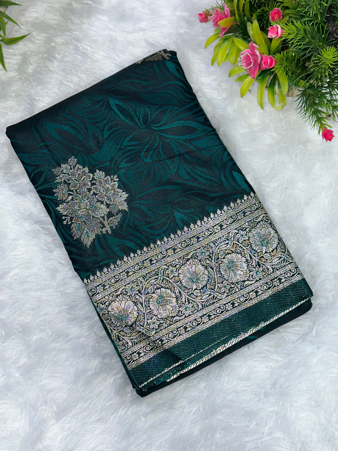 Satin Banarasi Silk Woven Saree