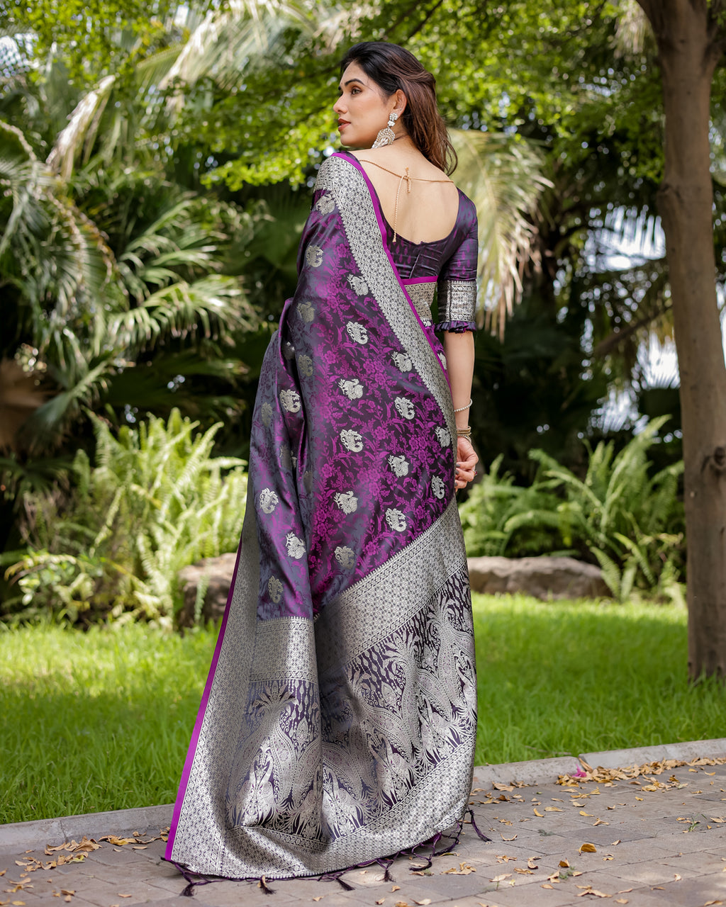 Satin Banarasi Silk Woven Saree