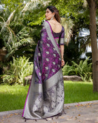 Satin Banarasi Silk Woven Saree