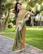 Jimmy Chu Embroidered sequins Saree