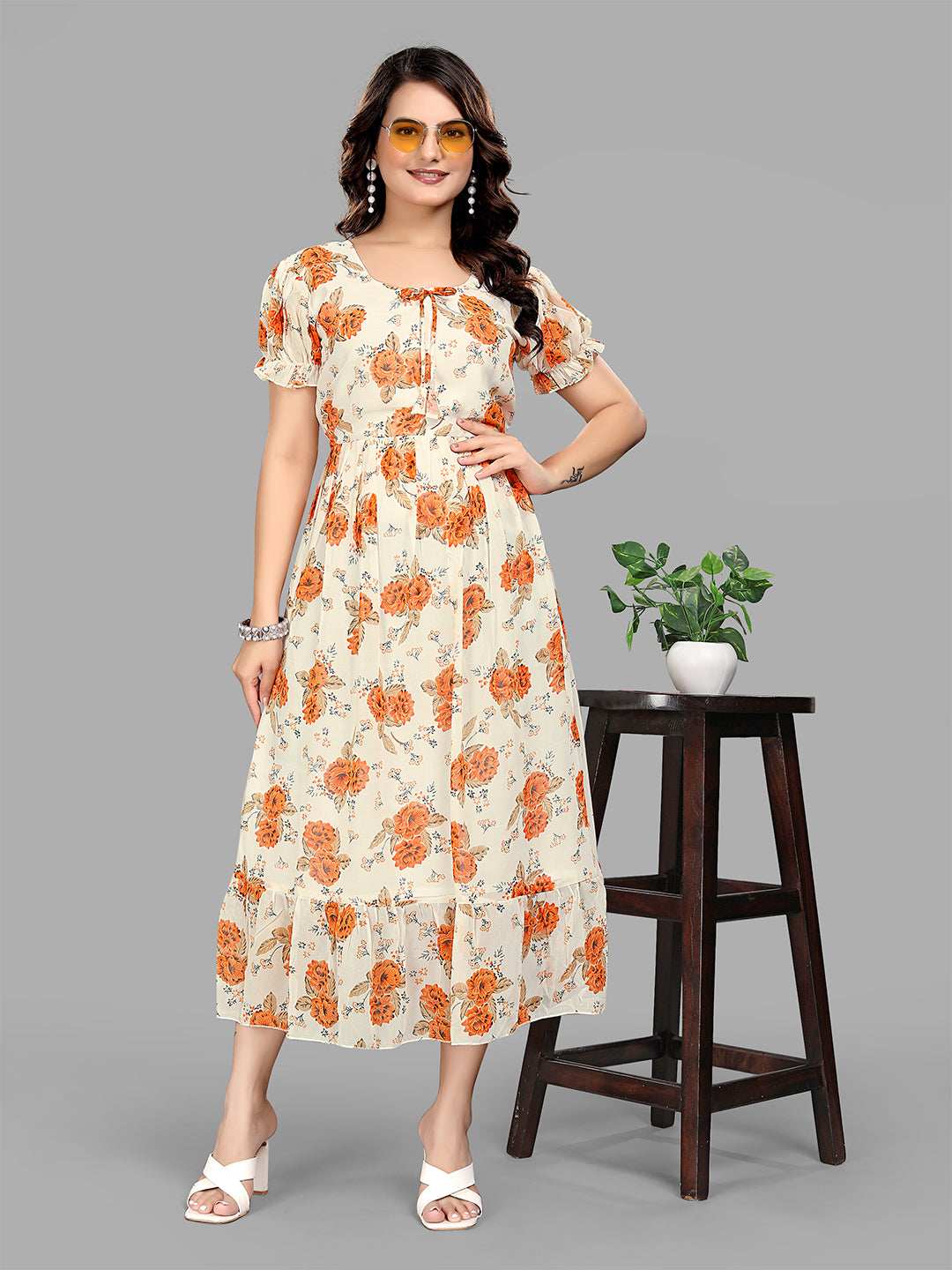Casual Women Fit and Flare Dress