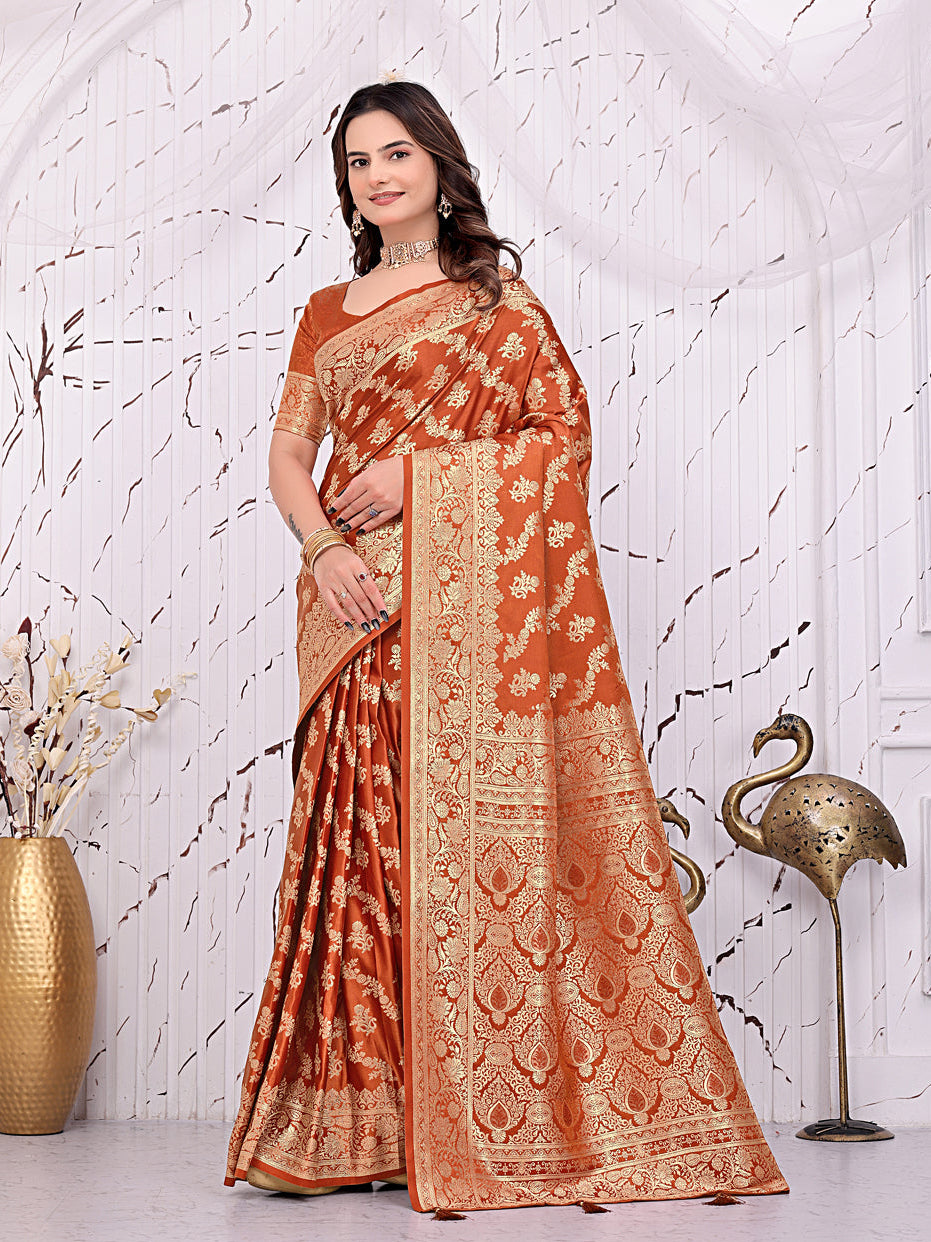Ready-to-Wear Banarasi Pure Silk Saree