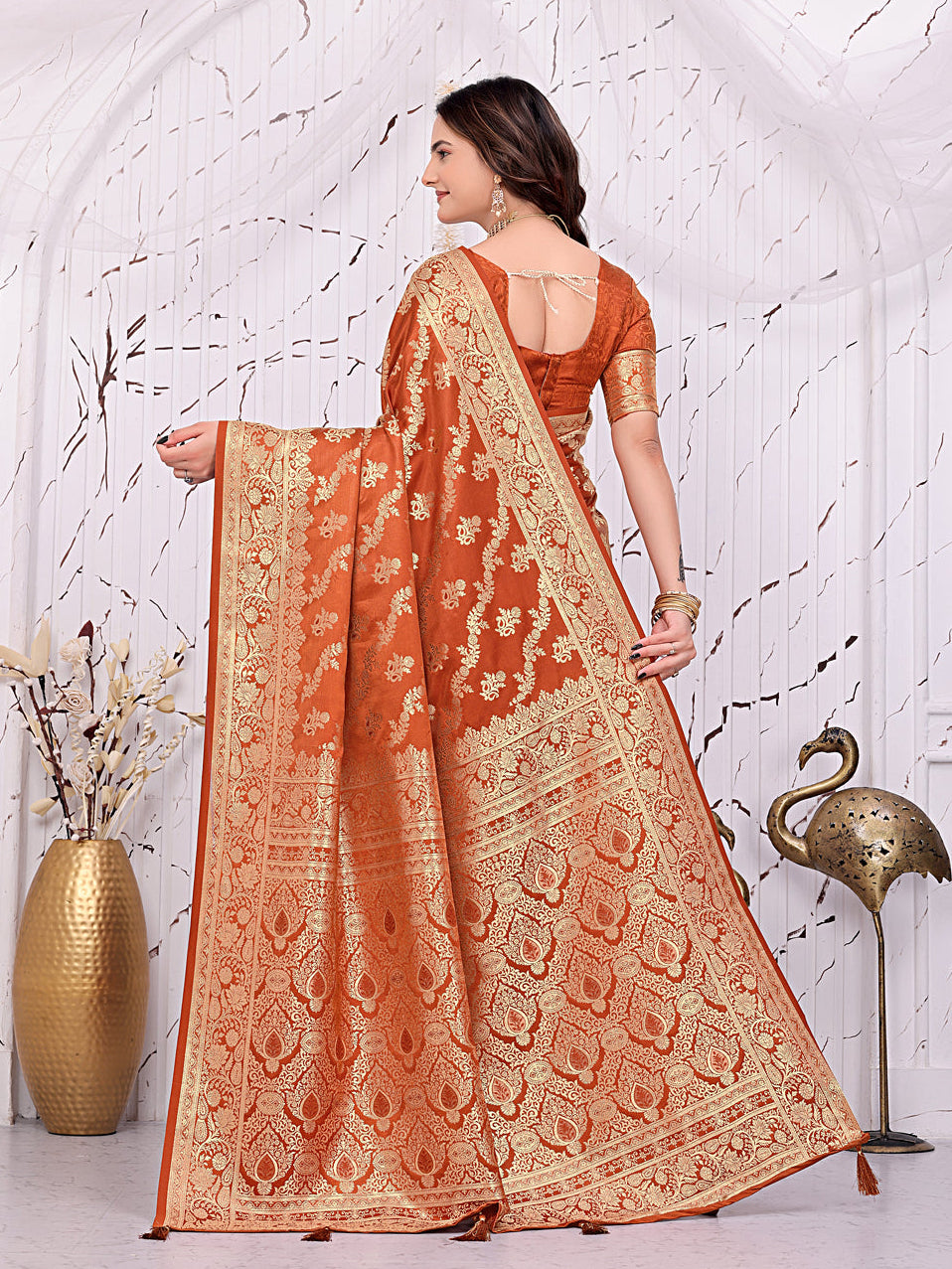 Ready-to-Wear Banarasi Pure Silk Saree