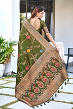 Ready to Wear Paithani Woven Pure Silk Saree