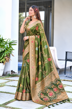 Ready to Wear Paithani Woven Pure Silk Saree