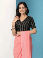 Ready To Wear Chiffon Saree With Stitched Blouse