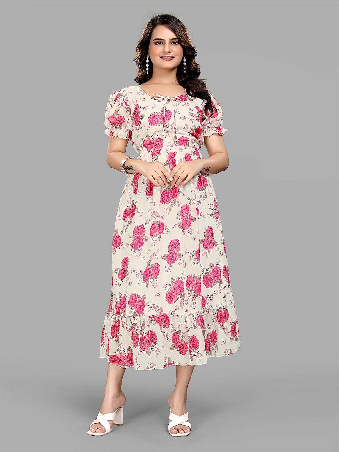 Casual Women Fit and Flare Dress