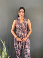 Printed V-Neck Co Ord Sets For Office Wear