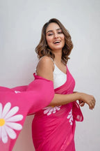 Floral Print Handloom Pure Cotton Saree