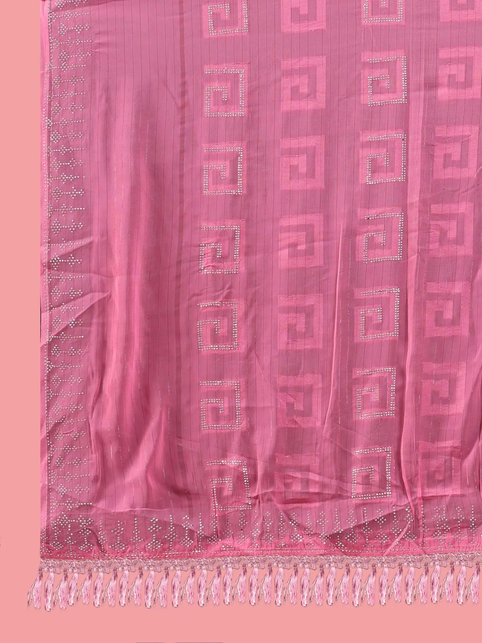 Georgette  Siroski Diamond Work Saree