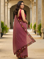 Cotton Silk Bandhani Printed Saree with Embroidery Work Border