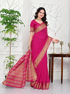 Ready-to-Wear Jacquard Saree in Crepe Banarasi Fabric