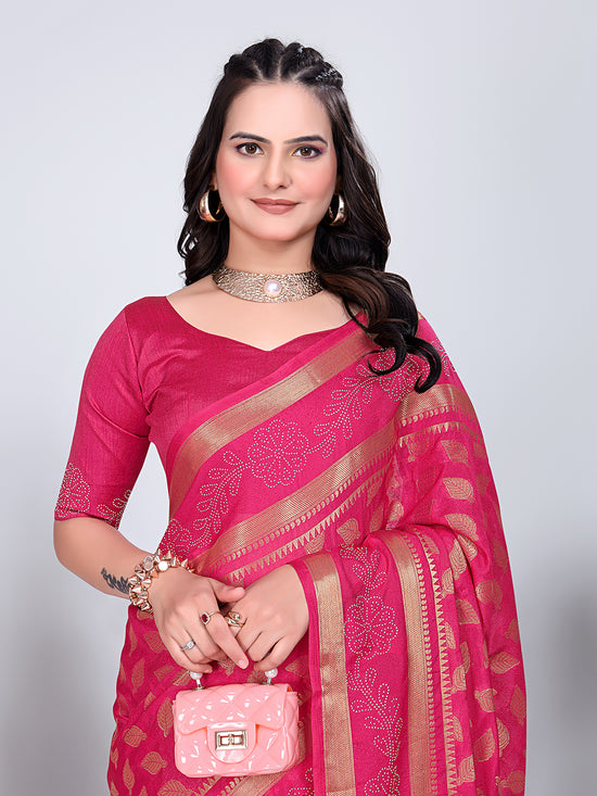Banarasi Georgette Siroski Work Saree