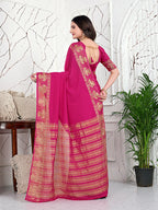 Ready-to-Wear Banarasi Jacquard Saree in Crepe Fabric