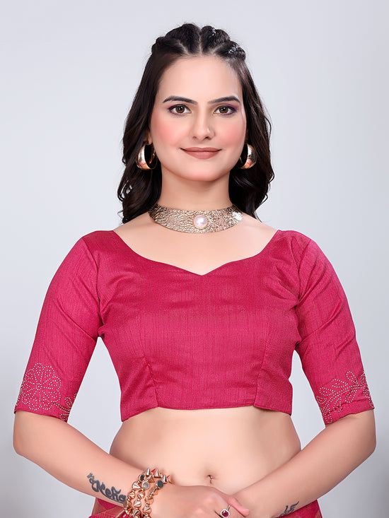 Banarasi Georgette Siroski Work Saree