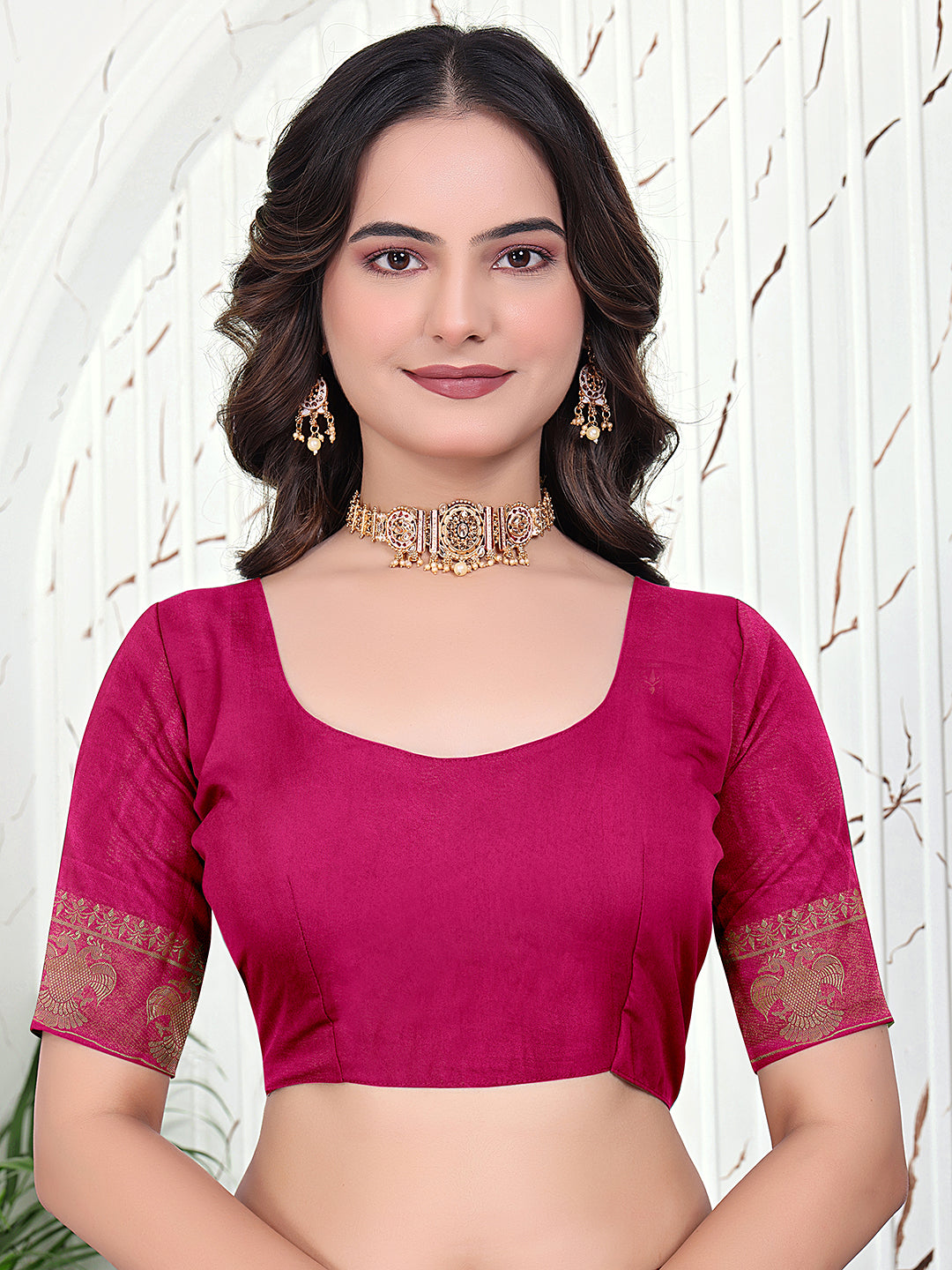 Ready-to-Wear Banarasi Jacquard Saree in Crepe Fabric