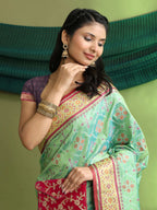 Woven Banarasi Patola Jacquard Pure Silk Saree