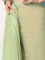 Ready To Wear Chiffon Saree With Stitched Blouse