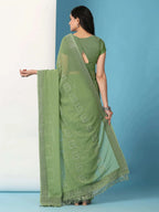 Georgette  Siroski Diamond Work Saree