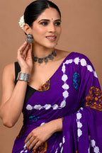 Ready to Wear Jaipuri Mul Cotton Geometric Printed Saree for Women