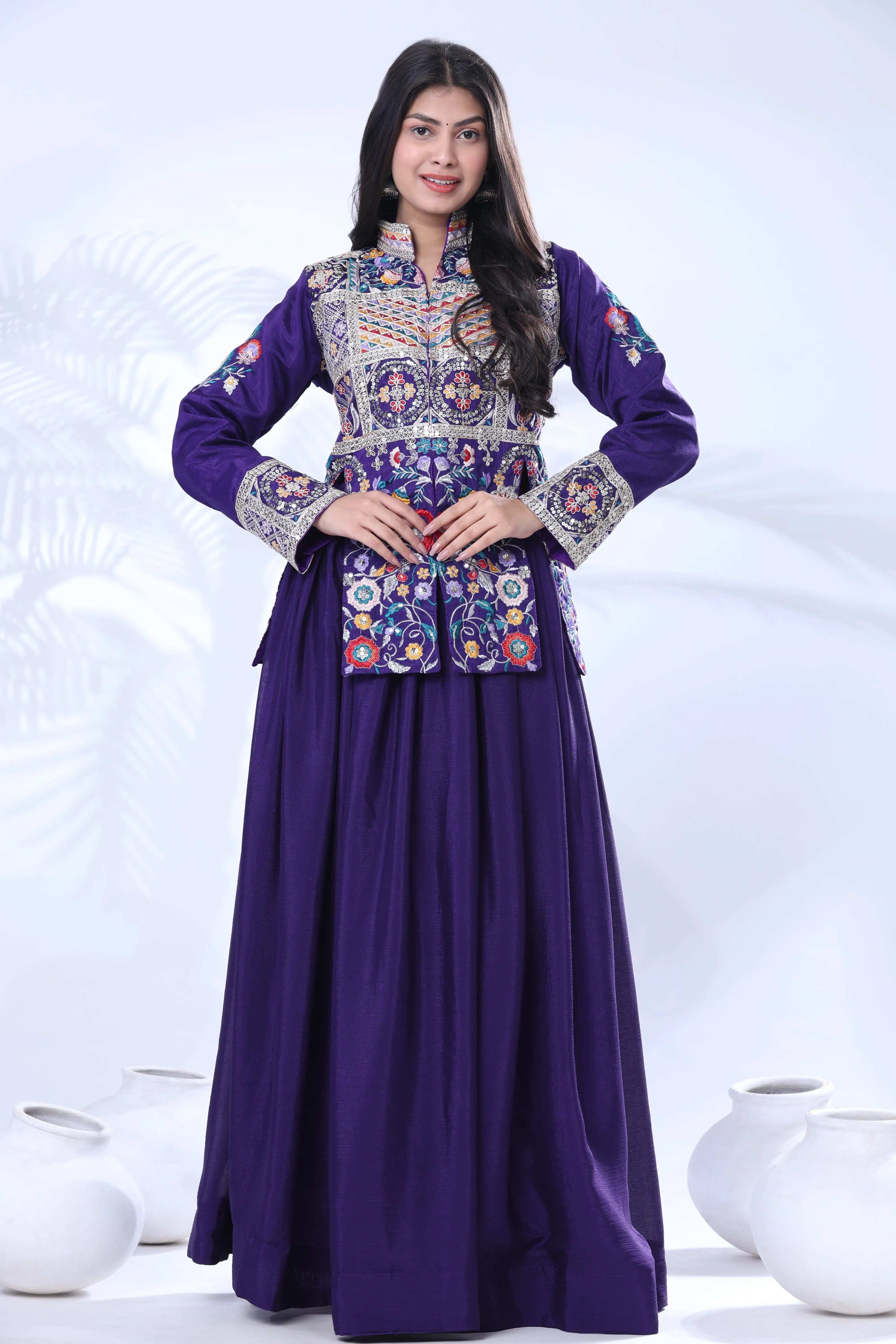 New Designer Party Wear Koti With Lehenga Choli