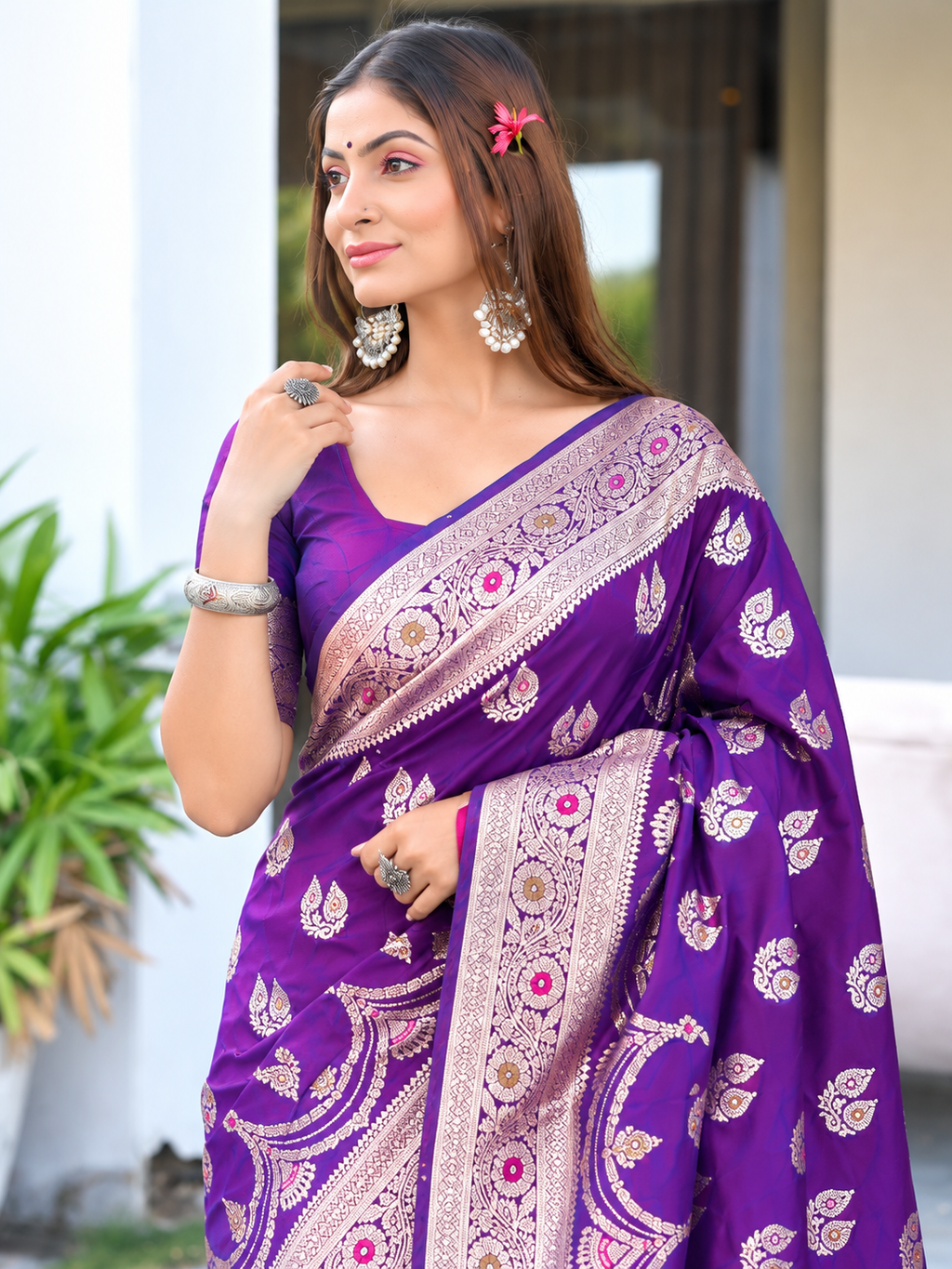 Ready to Wear Pathni Woven Pure Silk Saree
