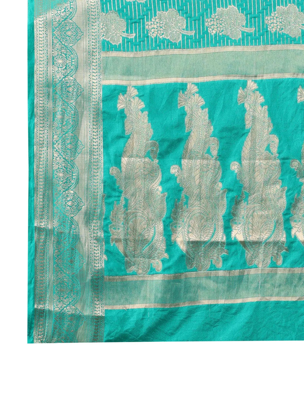 Banarasi Georgette Jacquard Saree With Embroidered Blouse