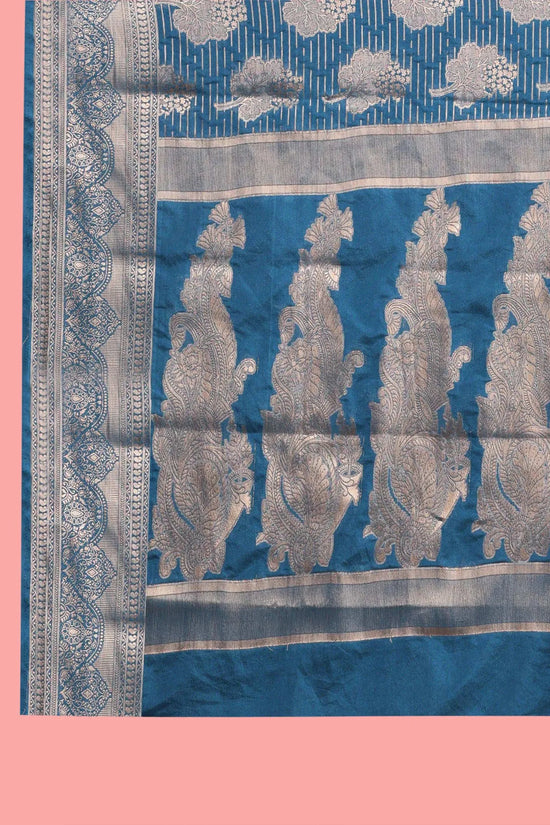 Banarasi Georgette Jacquard Saree With Embroidered Blouse