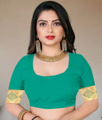 Pionex Woven Kanjivaram Jacquard Pure Silk Saree