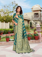 Rama Woven Jacquard Kanjivaram Pure Silk Saree