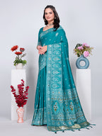 Patola Silk Saree with Traditional Pallu and Tassel Border