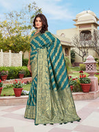 Rama Woven Jacquard Kanjivaram Pure Silk Saree