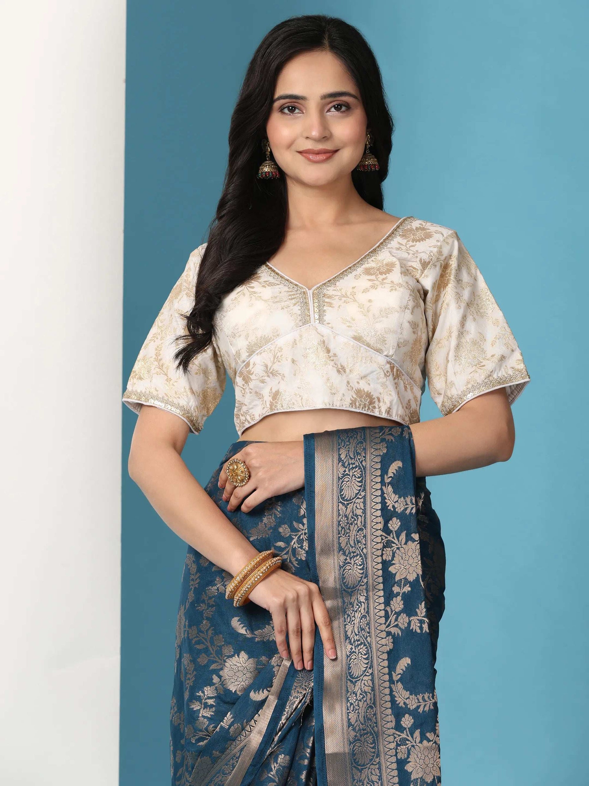 Ready to Wear Pure Banarasi Georgette Saree