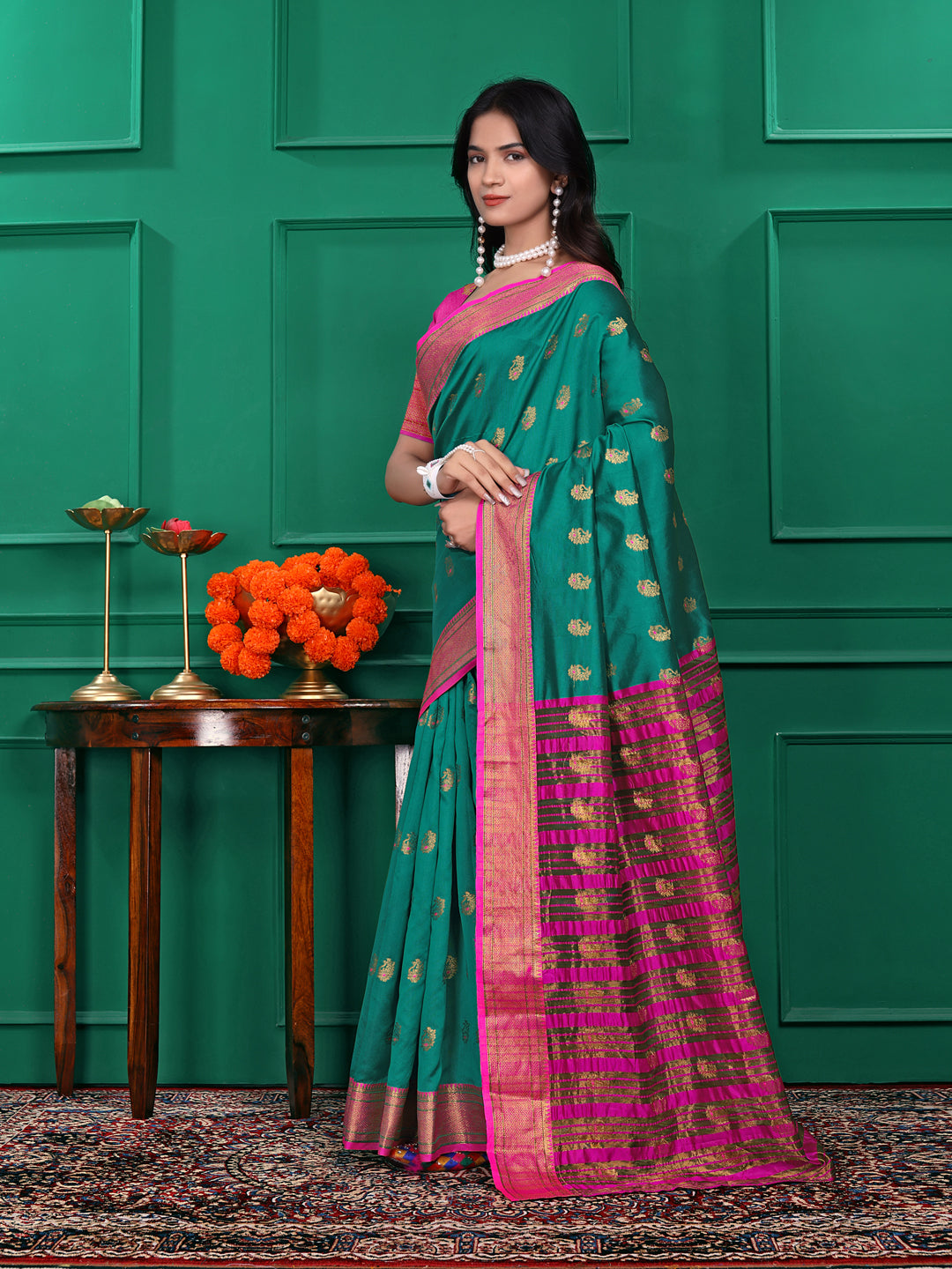 Ready to Wear Jacquard Pure Silk Saree