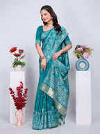 Patola Silk Saree with Traditional Pallu and Tassel Border