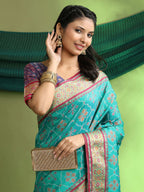Woven Banarasi Patola Jacquard Pure Silk Saree