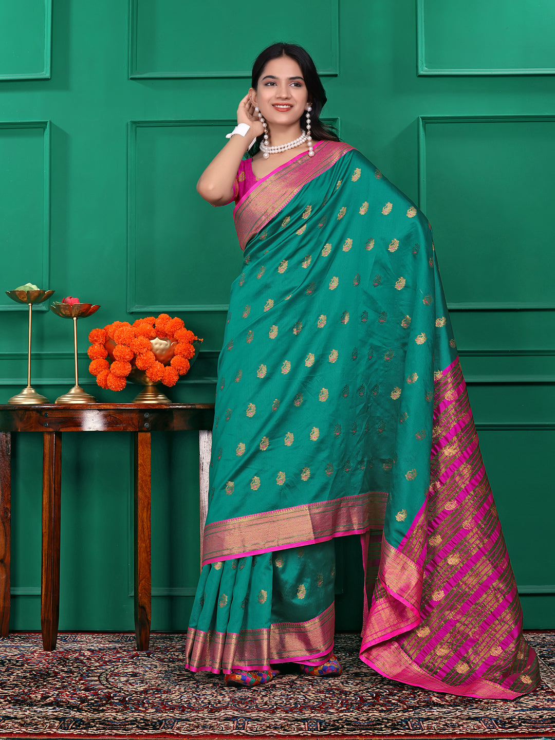Ready to Wear Jacquard Pure Silk Saree