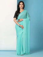 Ready To Wear Chiffon Saree With Stitched Blouse