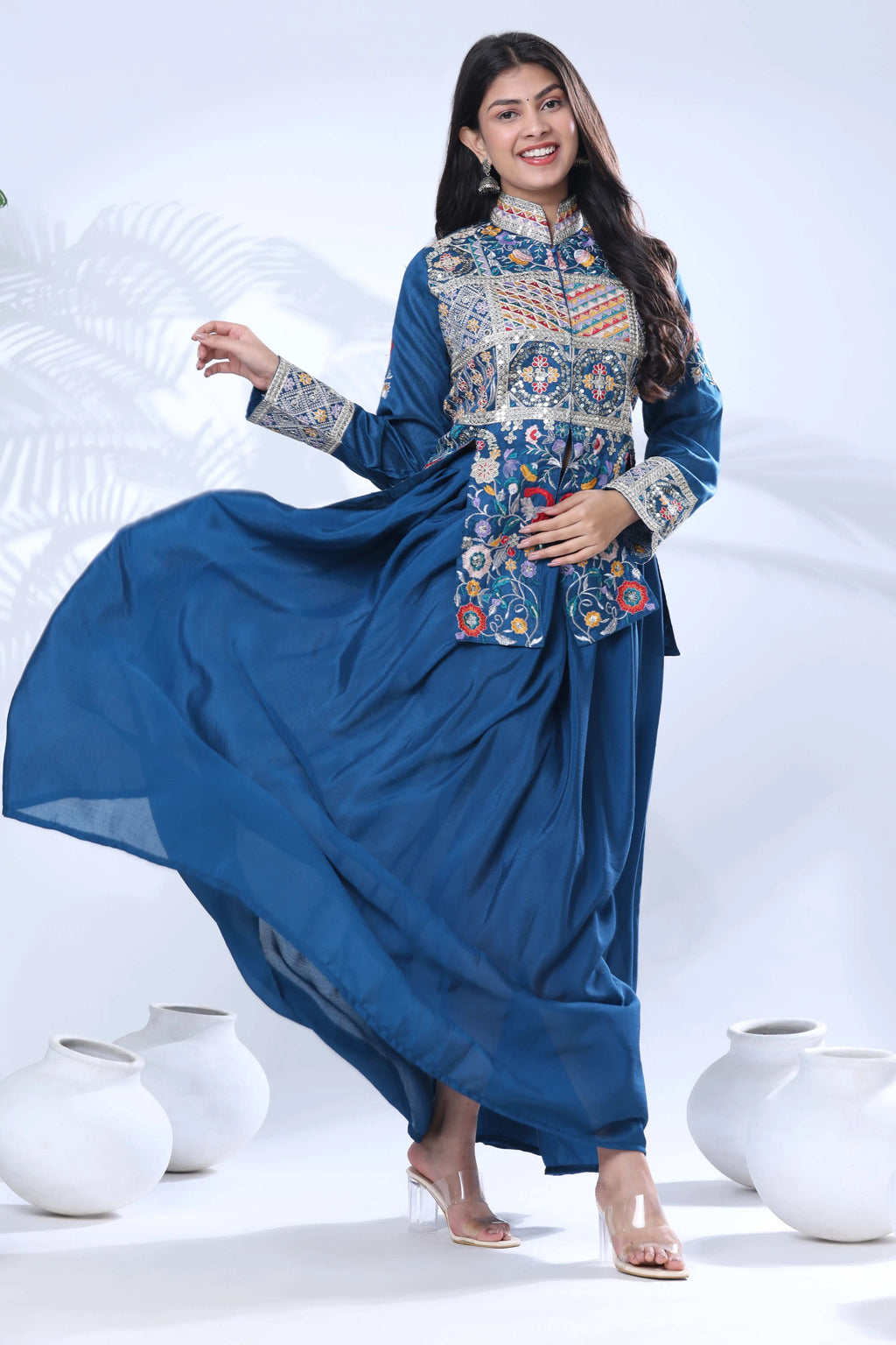New Designer Party Wear Koti With Bottom Wear
