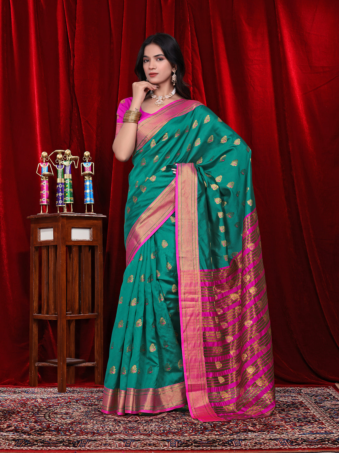 Ready to Wear Jacquard Pure Silk Saree