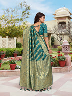 Rama Woven Jacquard Kanjivaram Pure Silk Saree