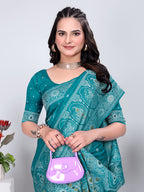 Patola Silk Saree with Traditional Pallu and Tassel Border