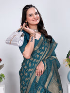 Banarasi Georgette Siroski Work Saree