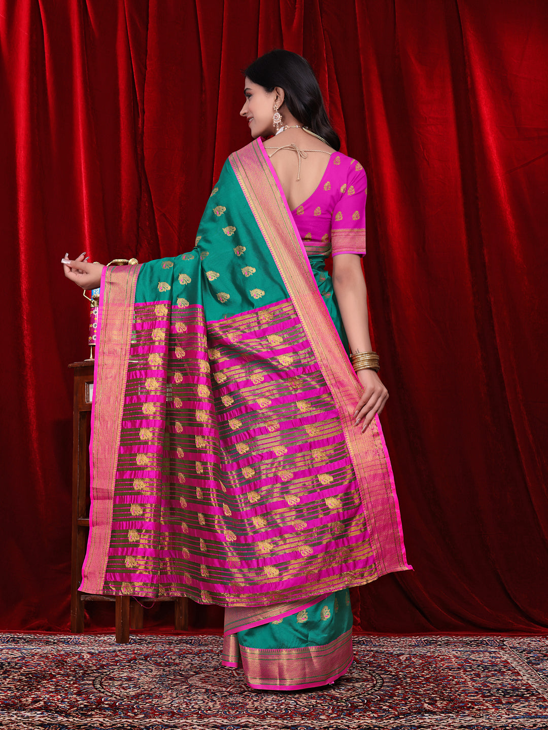 Ready to Wear Jacquard Pure Silk Saree