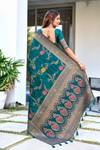 Ready to Wear Paithani Woven Pure Silk Saree